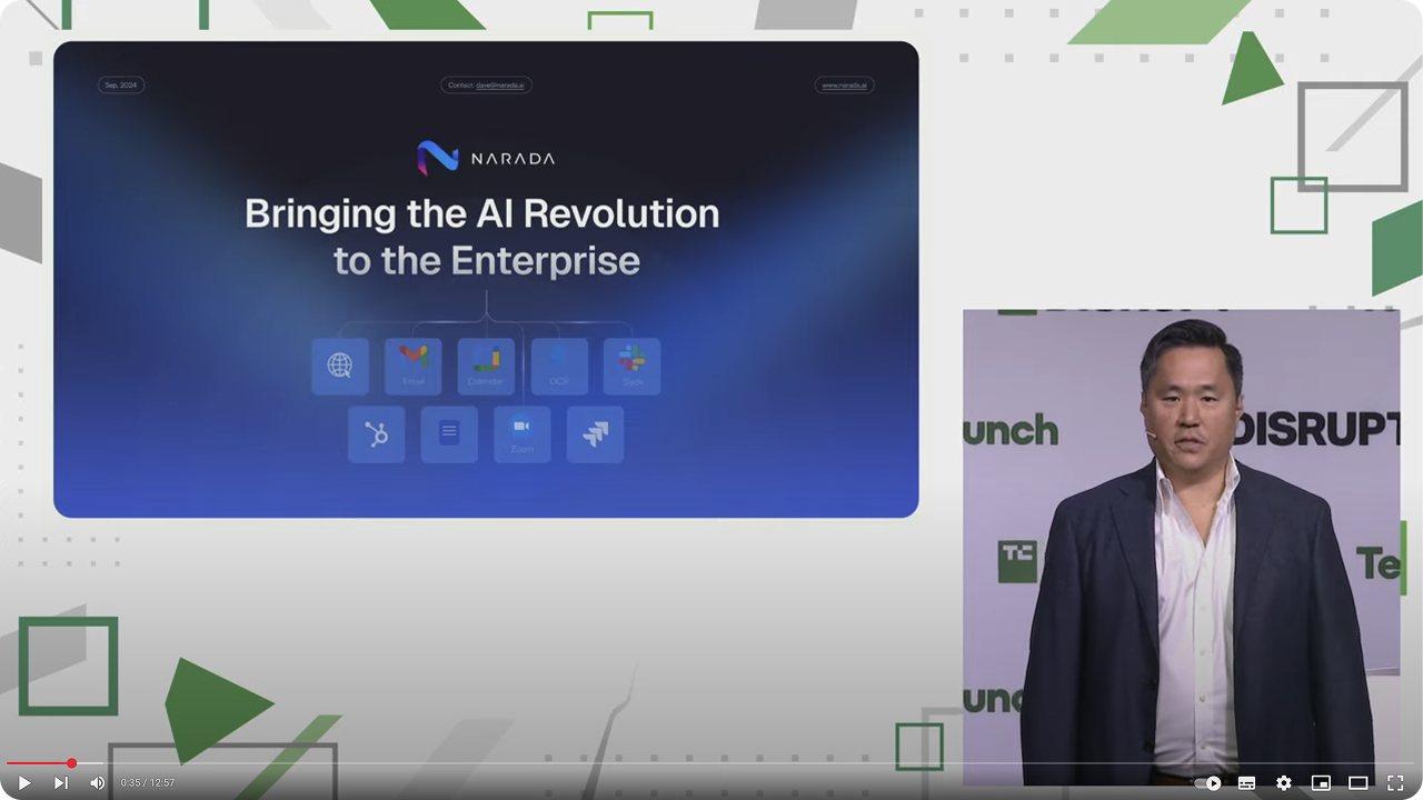 TechCrunch video overlay